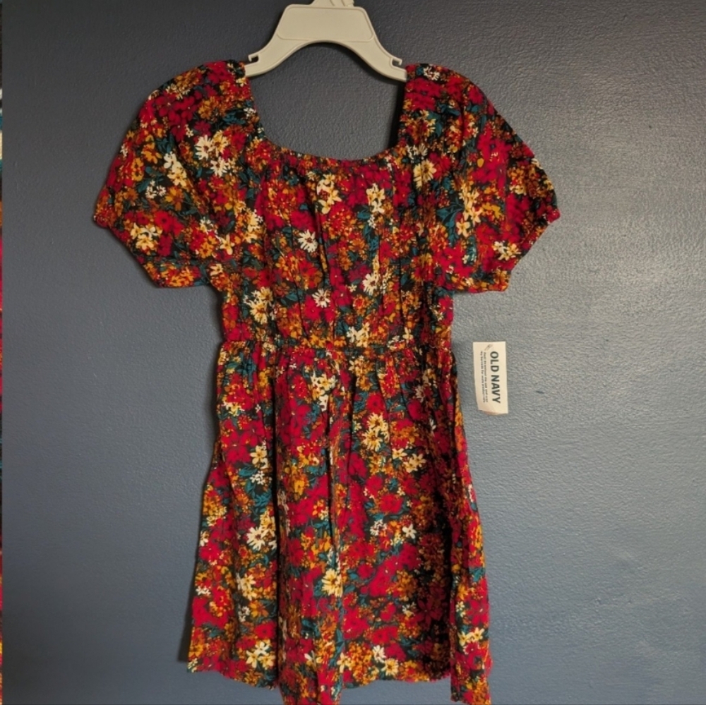 [NWT] Old Navy | 4T Red And Yellow Floral Dress